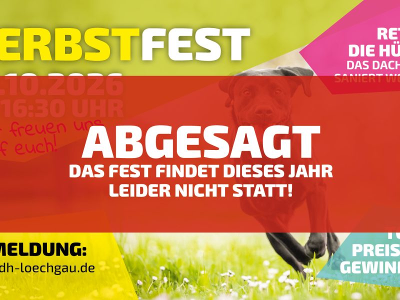 Das HERBSTFEST ist leider ABGESAGT